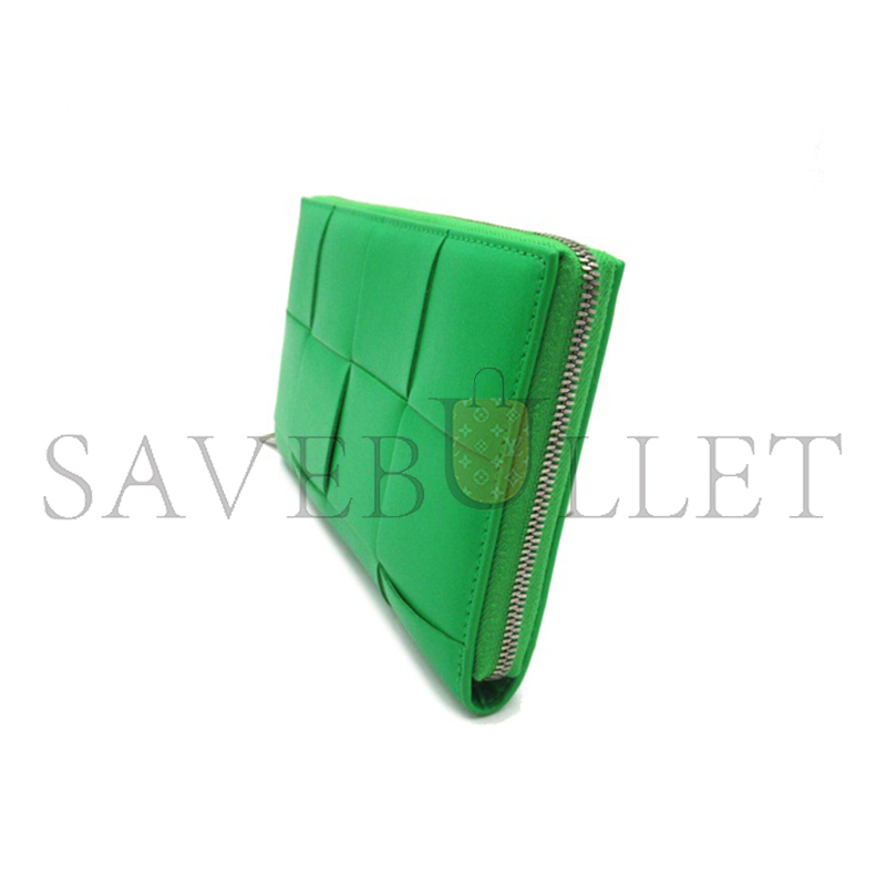 BOTTEGA VENETA CASSETTE ZIP AROUND WALLET 814649 (19*11.4*2cm)